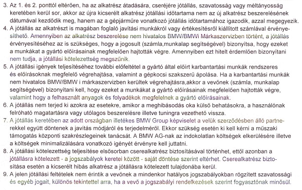 Garanciális feltételek